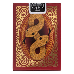 Bicycle Snake Playing Cards gold-tuck case adds premium appeal for gifting and shelf display.