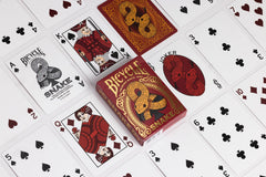 Bicycle Snake Playing Cards hand-drawn court cards with kimono-inspired attire for unique table presence.