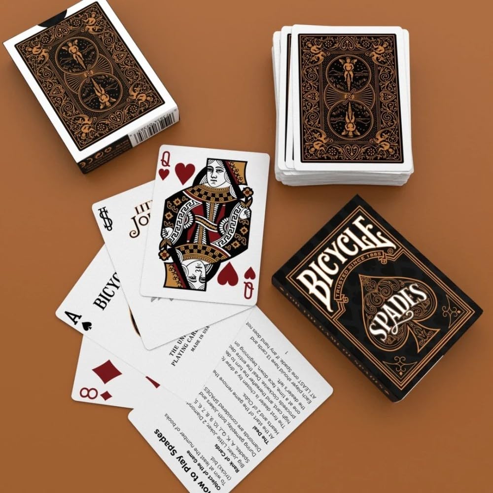 Bicycle Spades theme artwork highlighting spade motifs