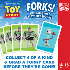 Bicycle Spoons quick-play setup image emphasizing short rounds and easy learning