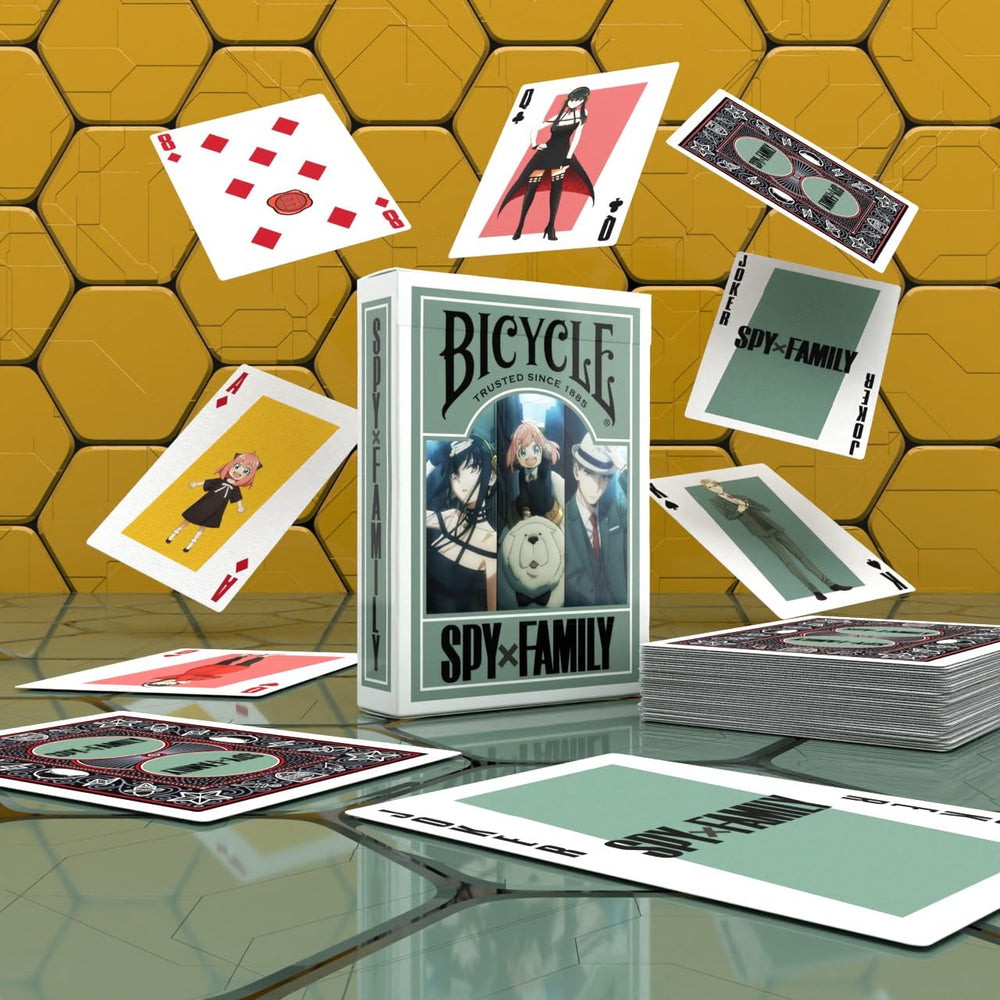 Bicycle Spy x Family deck proudly made in the USA by USPCC.