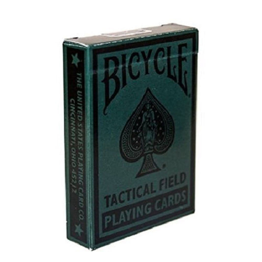 Bicycle Tactical Field Playing Cards in desert camo for smooth shuffles and discreet play.