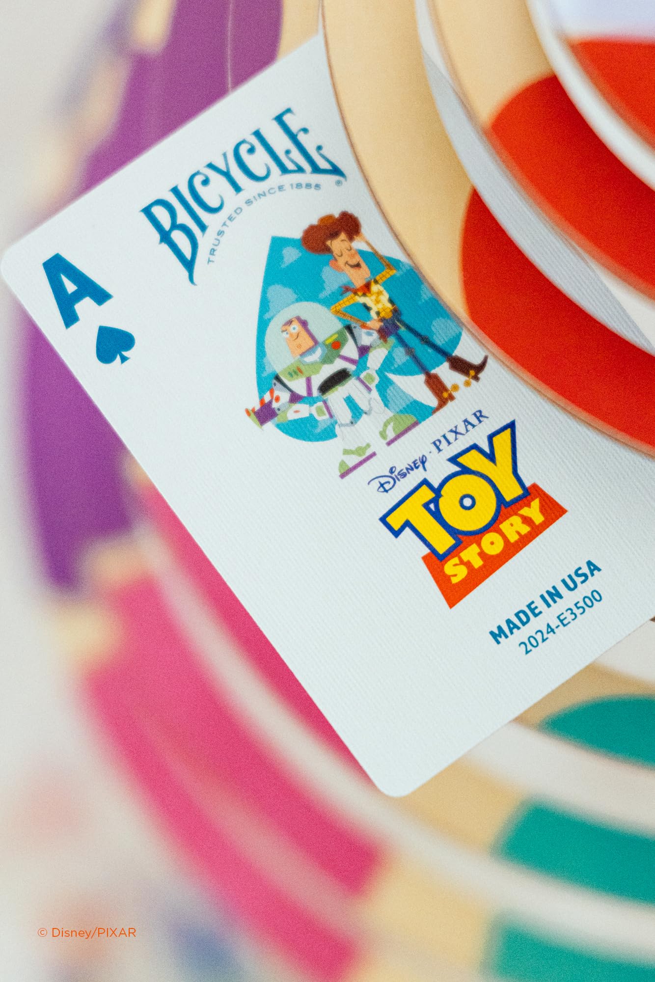 Bicycle Toy Story back inspired by Andys quilt for nostalgia.