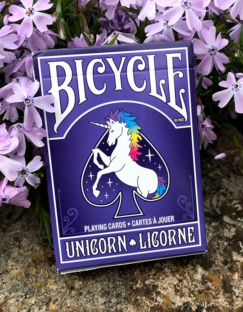 Bicycle Unicorn Playing Cards air cushion finish enables smooth shuffles.