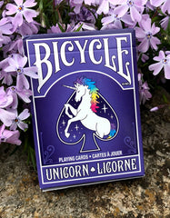 Bicycle Unicorn Playing Cards air cushion finish enables smooth shuffles.
