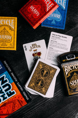 Bicycle USA-made FSC paper deck emphasizing sustainability and recyclability.