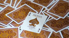 Bicycle Verbena Recolored Court Cards in gold and purple