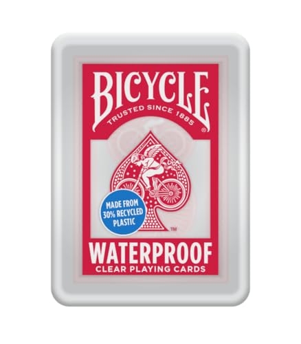 Bicycle Waterproof Cards with Cupid Back modern design for easy shuffling.