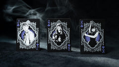 Bicycle Wednesday deck on table close-up with dark theme