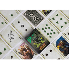 Bicycle World of Warcraft Burning Crusade emerald-foil tuck adds premium gift appeal