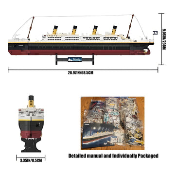 BIDIUTOY Titanic model kit deck layouts enhance historical appreciation