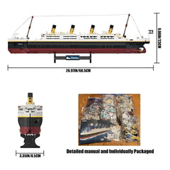 BIDIUTOY Titanic model kit deck layouts enhance historical appreciation