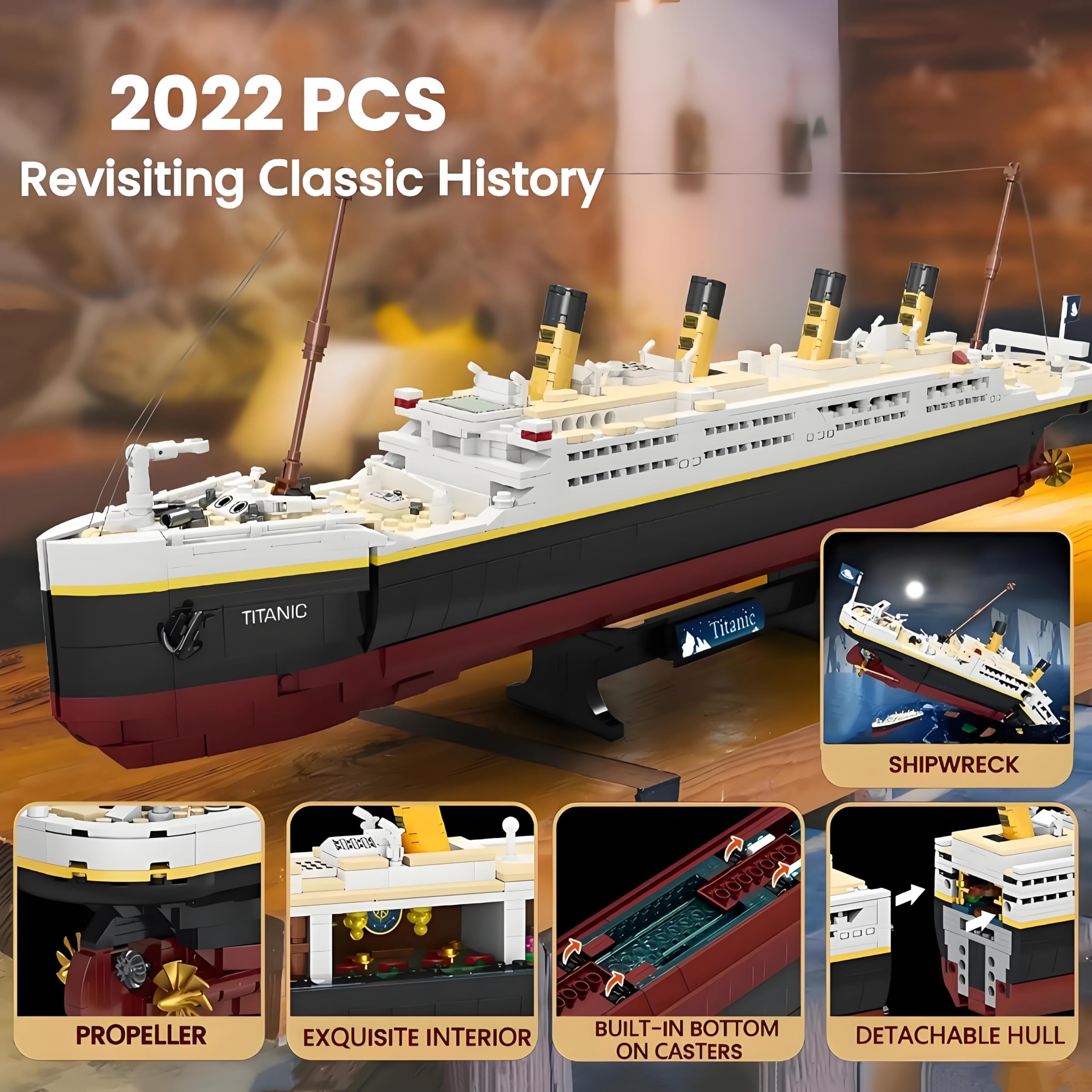 BIDIUTOY Titanic model kit educational build supports STEM learning through hands-on assembly
