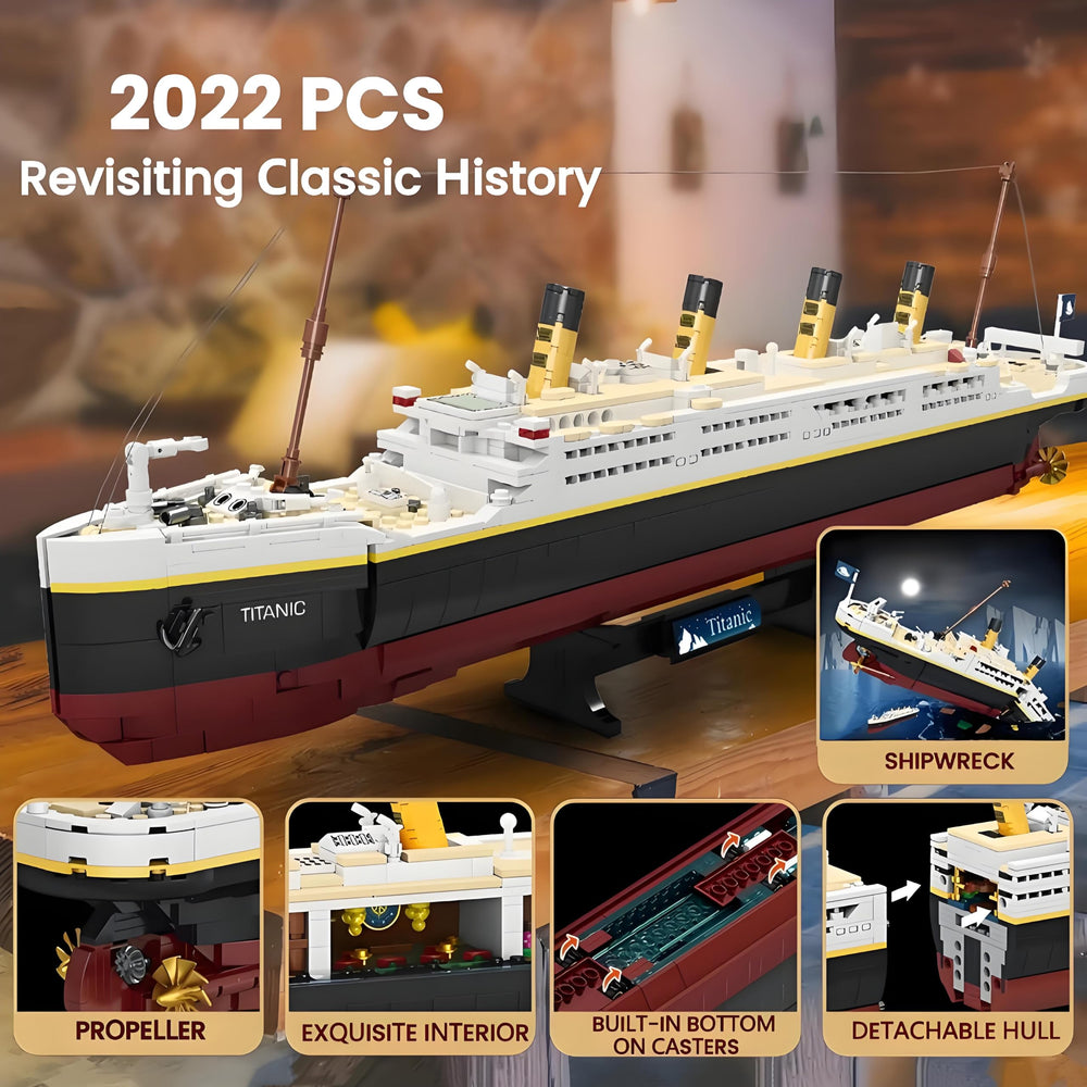 BIDIUTOY Titanic model kit educational build supports STEM learning through hands-on assembly