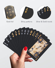 BIERDORF plastic poker cards resist spills for heavy use during games.
