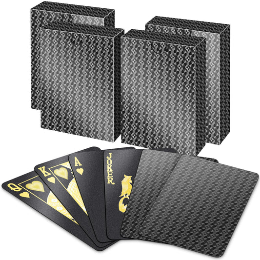 BIERDORF waterproof playing cards 4-pack deck with durable edges for all-weather play.