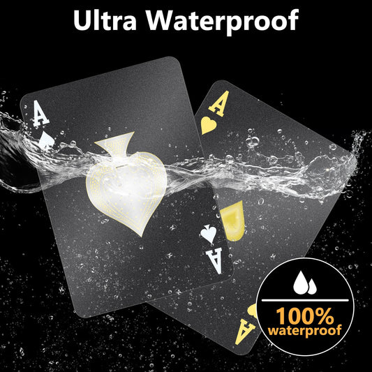 BIERDORF waterproof playing cards two-pack back view highlighting premium build