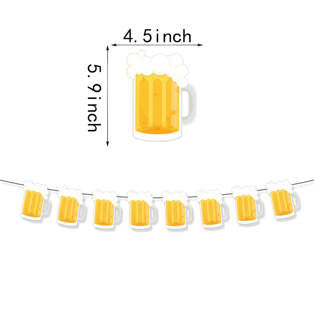 BIEUFBJI beer banner on table decor for parties