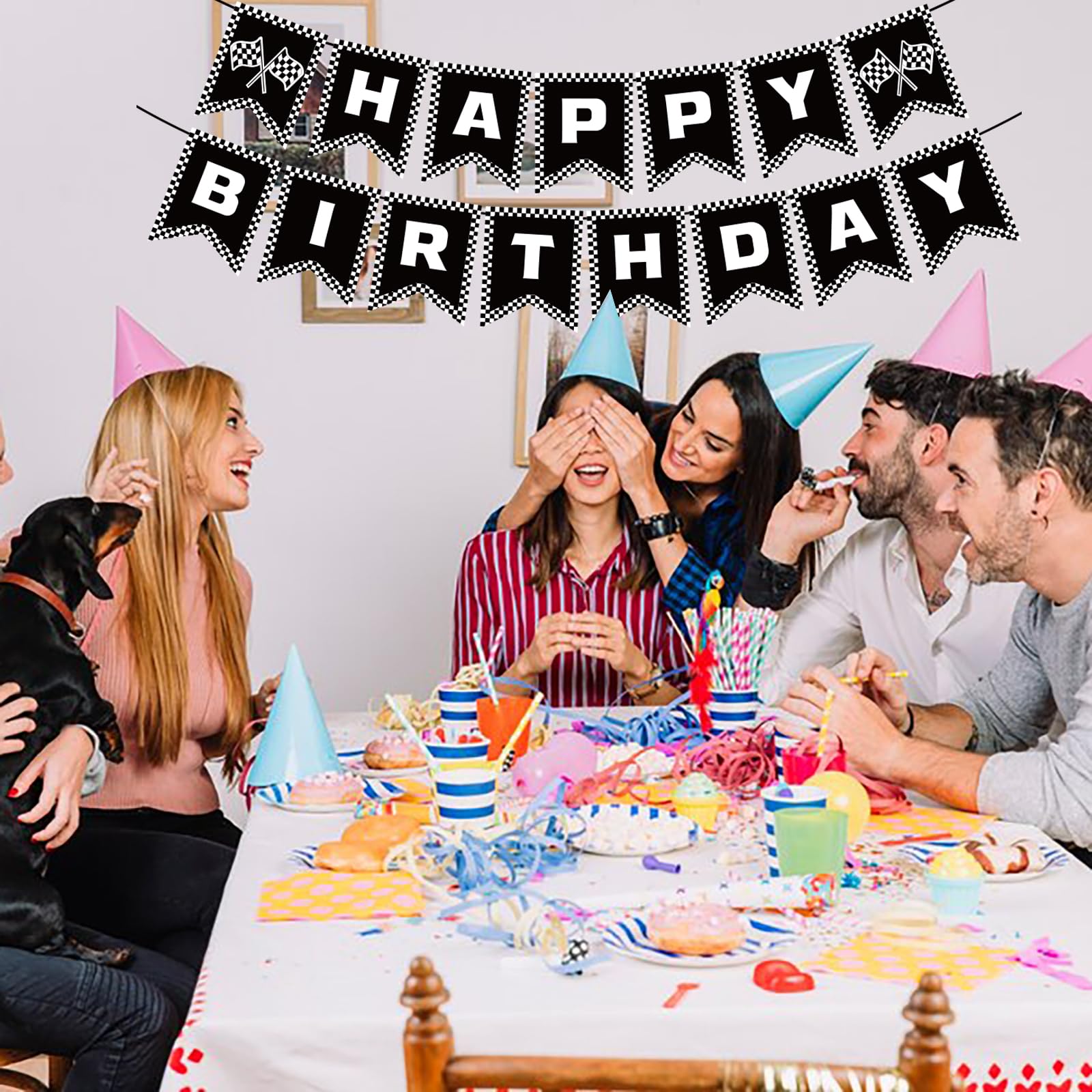 BIEUFBJI birthday banner creates a reusable backdrop for future celebrations.