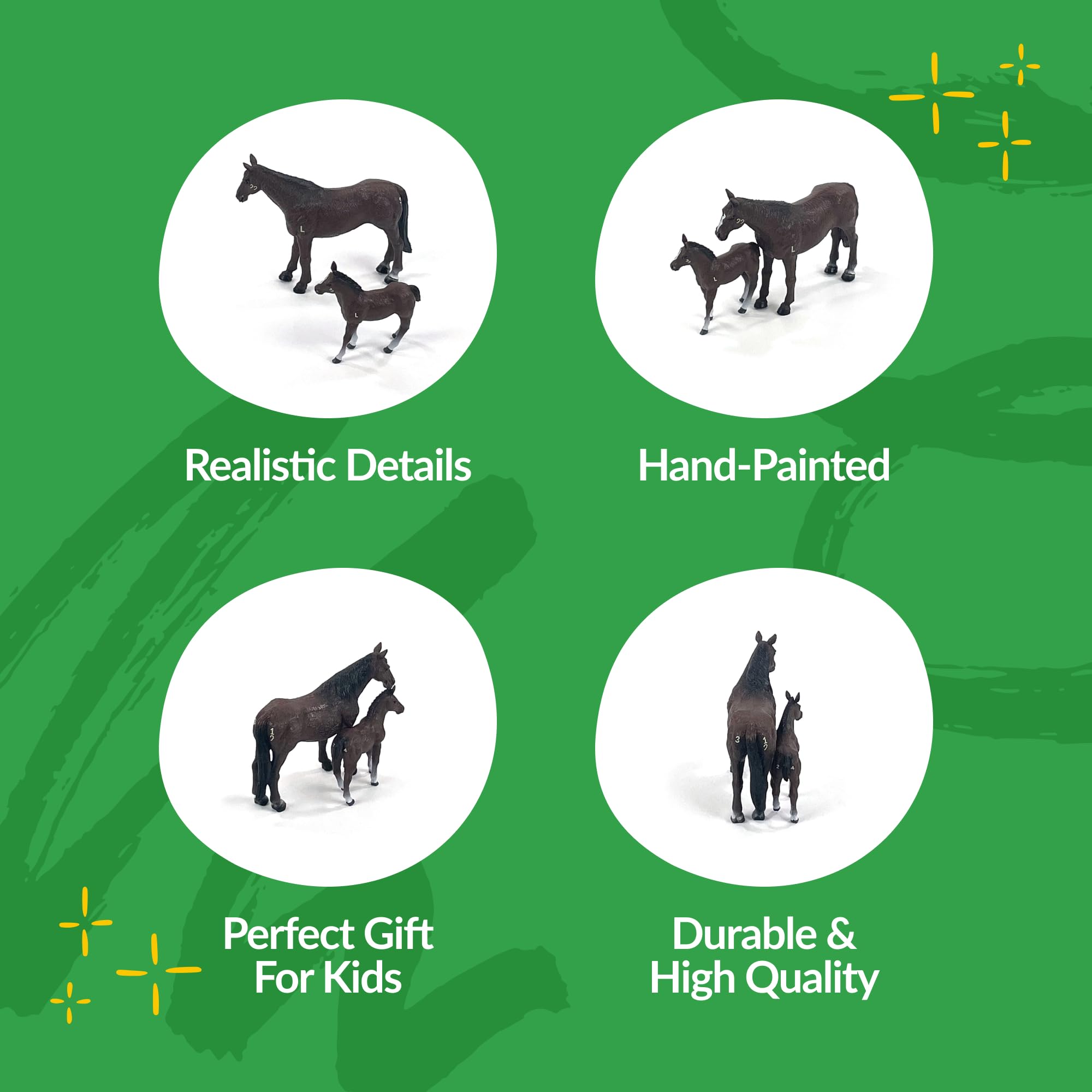 Big Country Toys 6666 ranch quarter horse mare detail for durable farm use