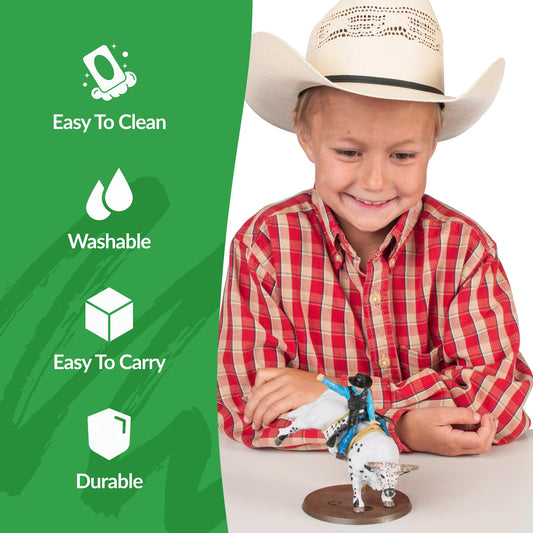 Big Country Toys hand-painted rodeo figurine highlighting intricate features for realism