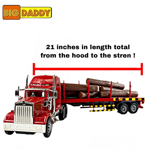 Big Daddy 21-inch truck highlighting substantial scale for kids