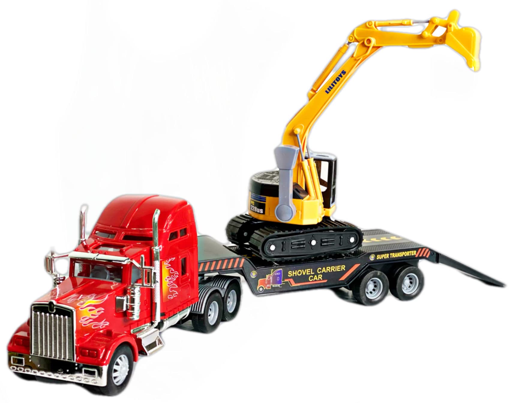 Big Daddy Big Rig tractor-trailer with durable cab and trailer for realistic pretend hauls