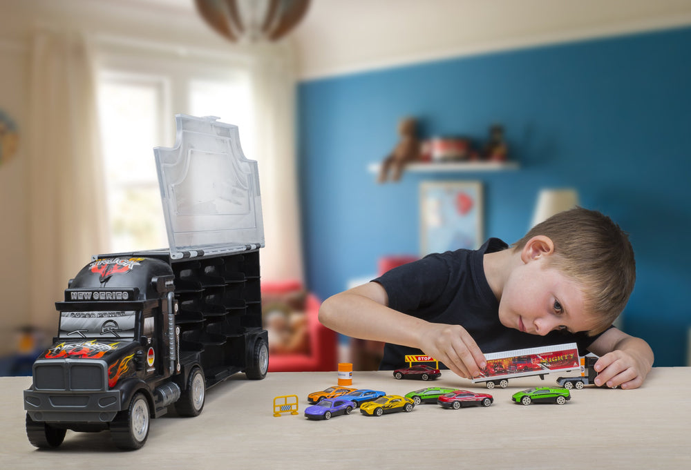 Big Daddy car collection organizer—ideal gift for kids 2+ who love cars