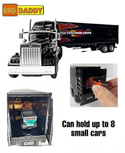 Big Daddy heavy-duty tractor trailer cargo hold open for easy loading and unloading.