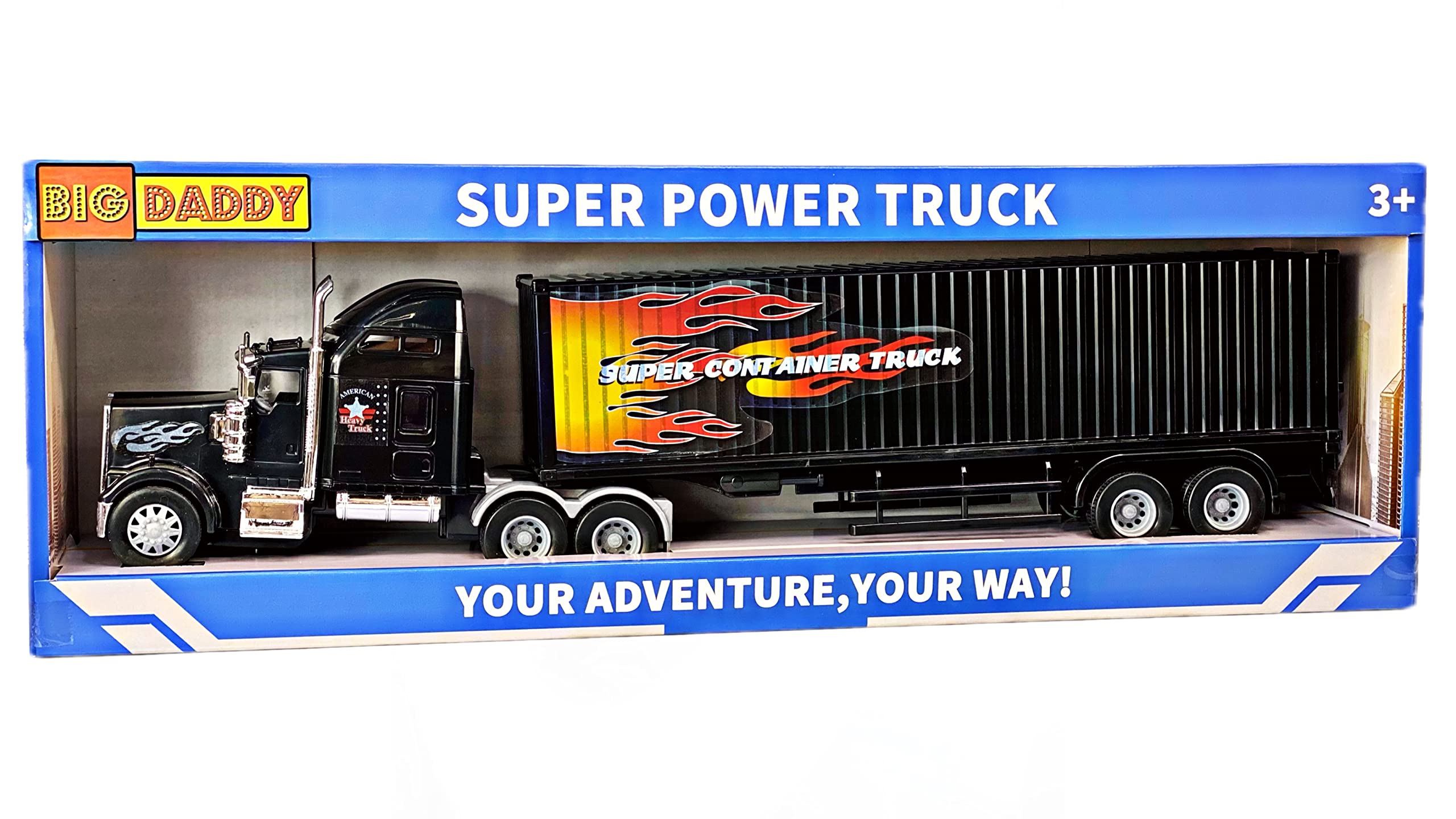 Big Daddy heavy-duty tractor trailer kickstand in action aids unloading stability.