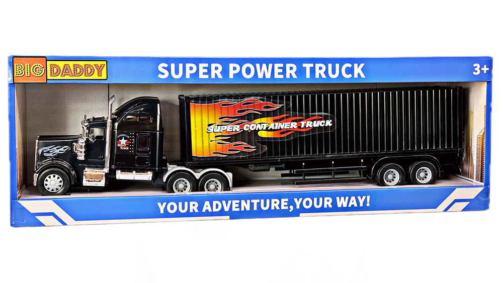 Big Daddy heavy-duty tractor trailer kickstand in action aids unloading stability.