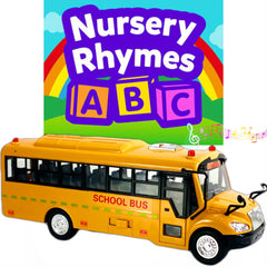 Big Daddy bus measures 13 by 3 by 3.5 inches for portable play.