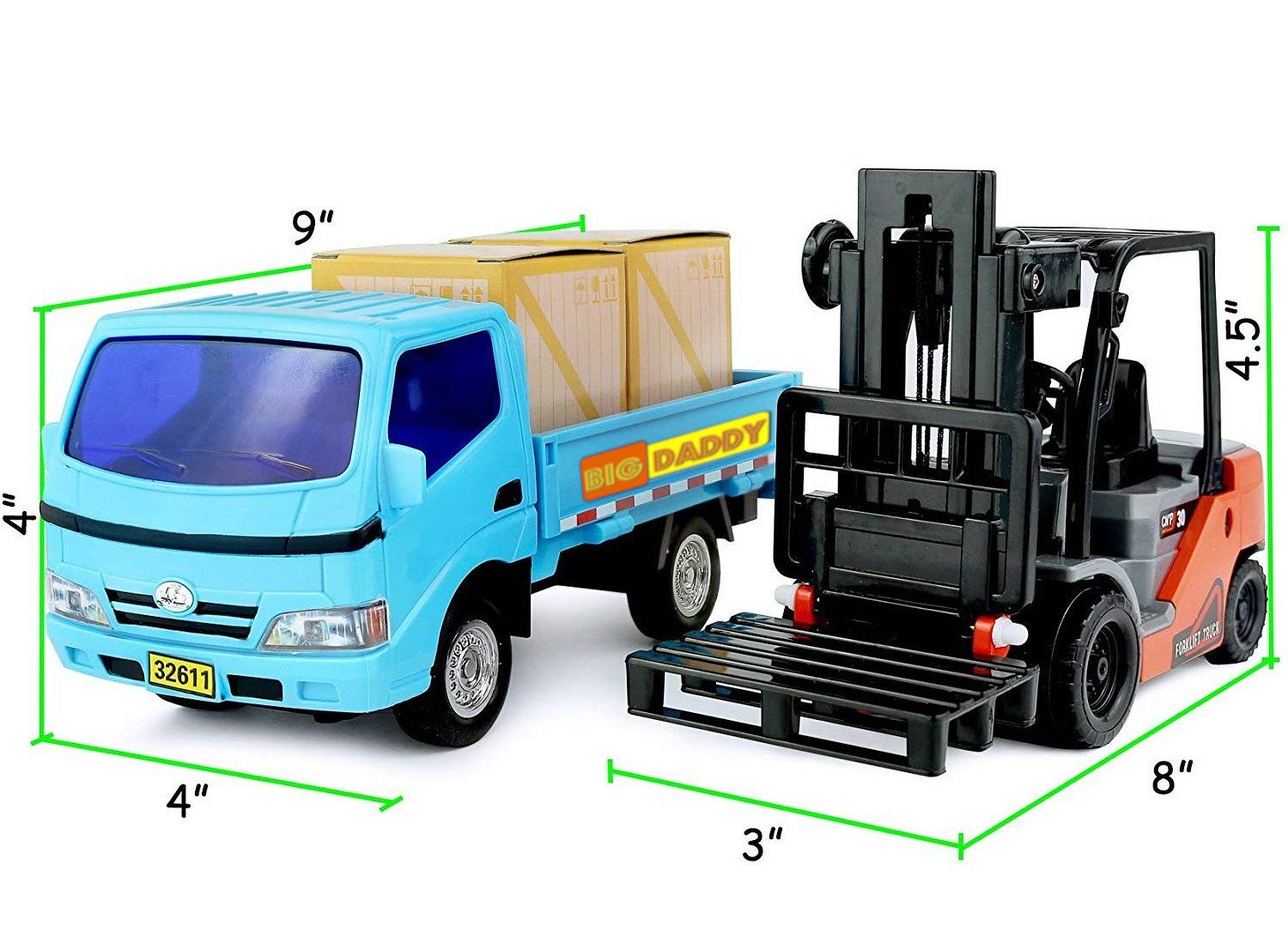 Big Daddy Trucks Combo action play on the floor fuels imaginative engineering dreams.