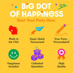 Big Dot of Happiness heavy-card-stock space decor for durable party decorations.