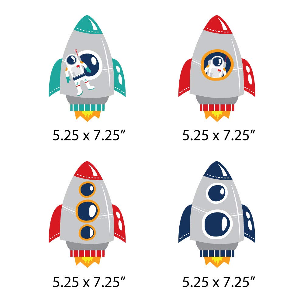 Big Dot of Happiness space-themed décor ready for quick setup.