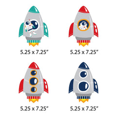 Big Dot of Happiness space-themed décor ready for quick setup.