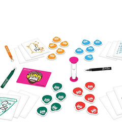 Bob Ross Happy Little Accidents drawing pad and timer for quick doodling sessions.