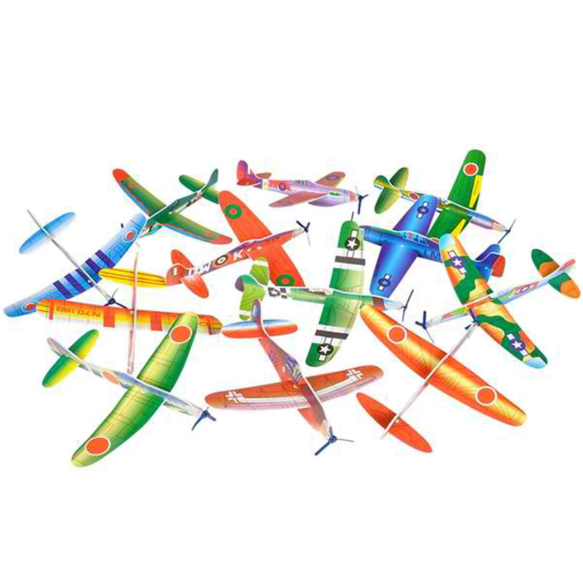 Big Mo's Toys 24-pack 8-inch glider plane, ideal party favors.