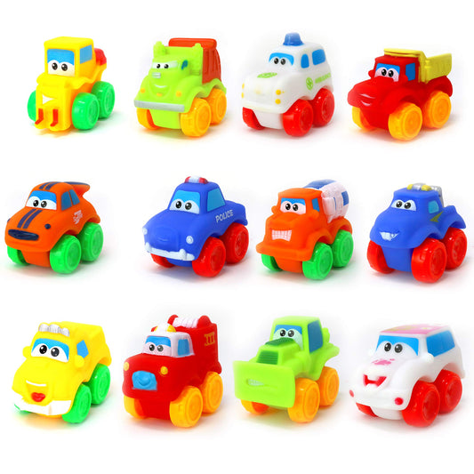 Big Mo's Toys Baby Cars ambulance in bright colors for bath time play.