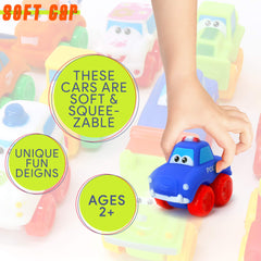 Big Mo's Toys Baby Cars construction vehicle supports early motor skills during play.