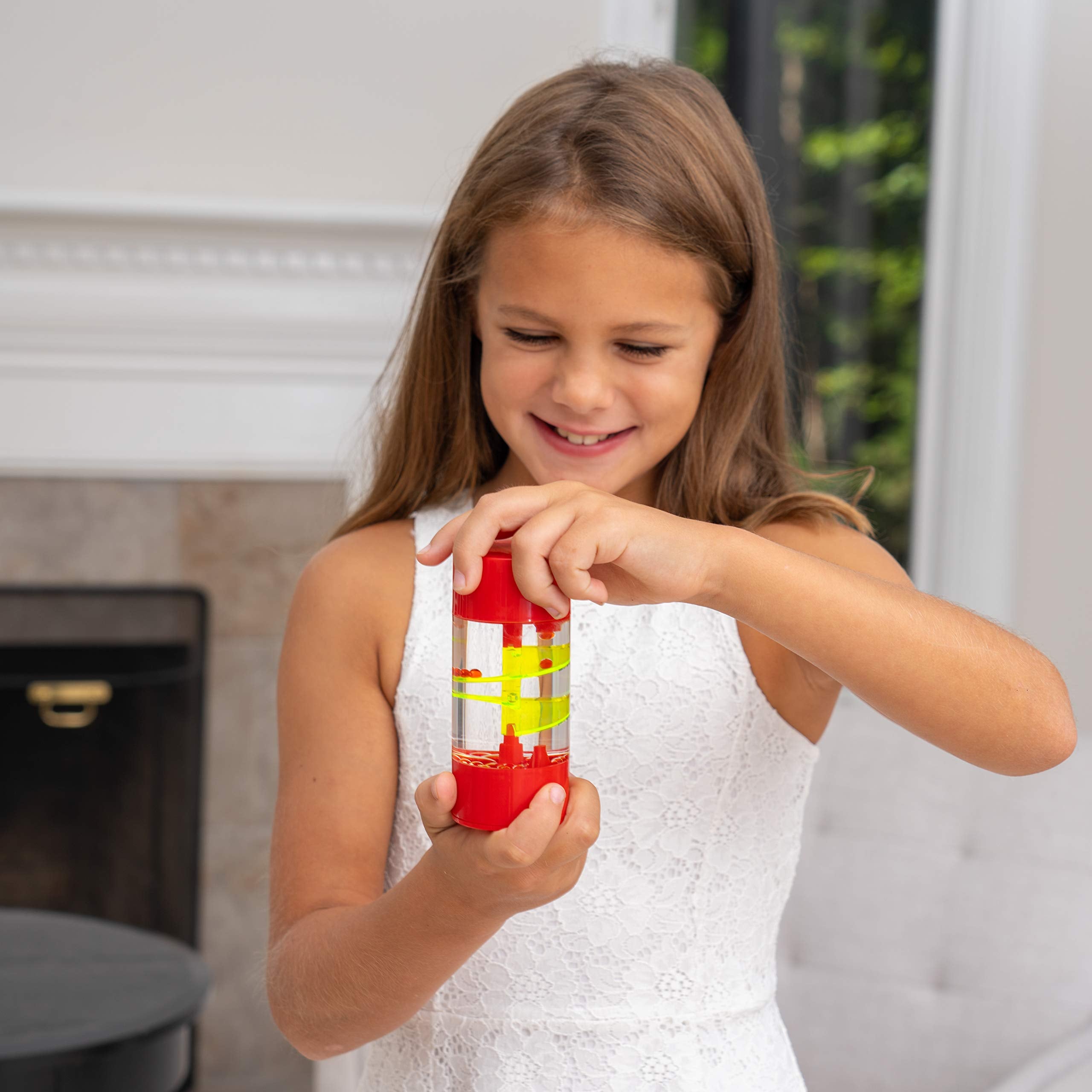Big Mo's Toys stress reliever bubbles timer creates mesmerizing visuals for relaxing break moments.