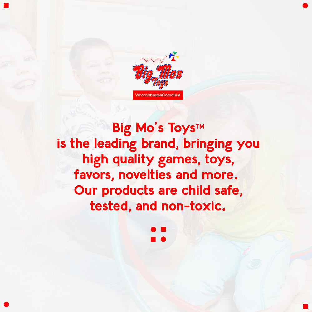 Big Mo's Toys sturdy styrofoam construction, easy for kids to assemble.
