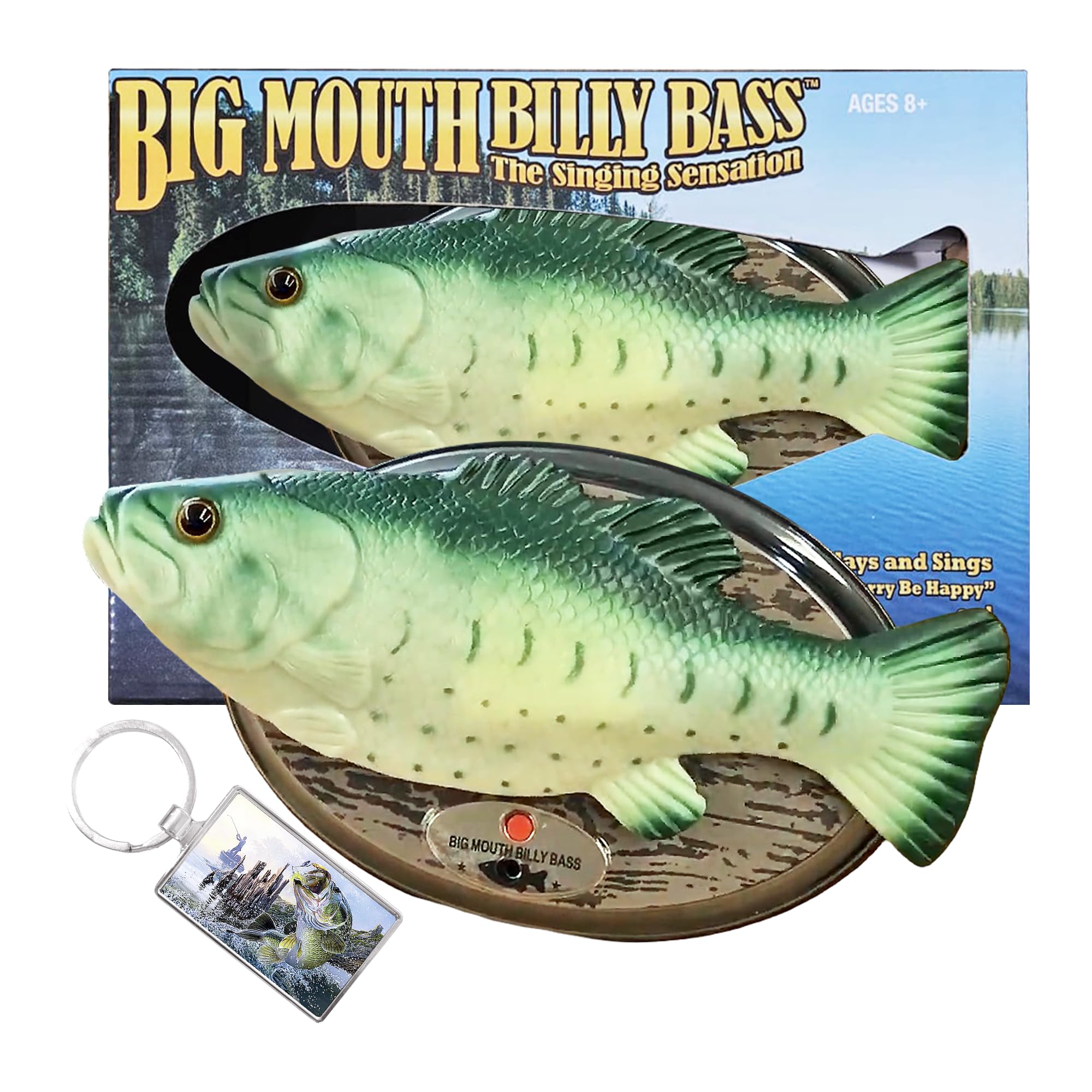 Big Mouth Billy Bass animatronic head-turning action for a playful display.