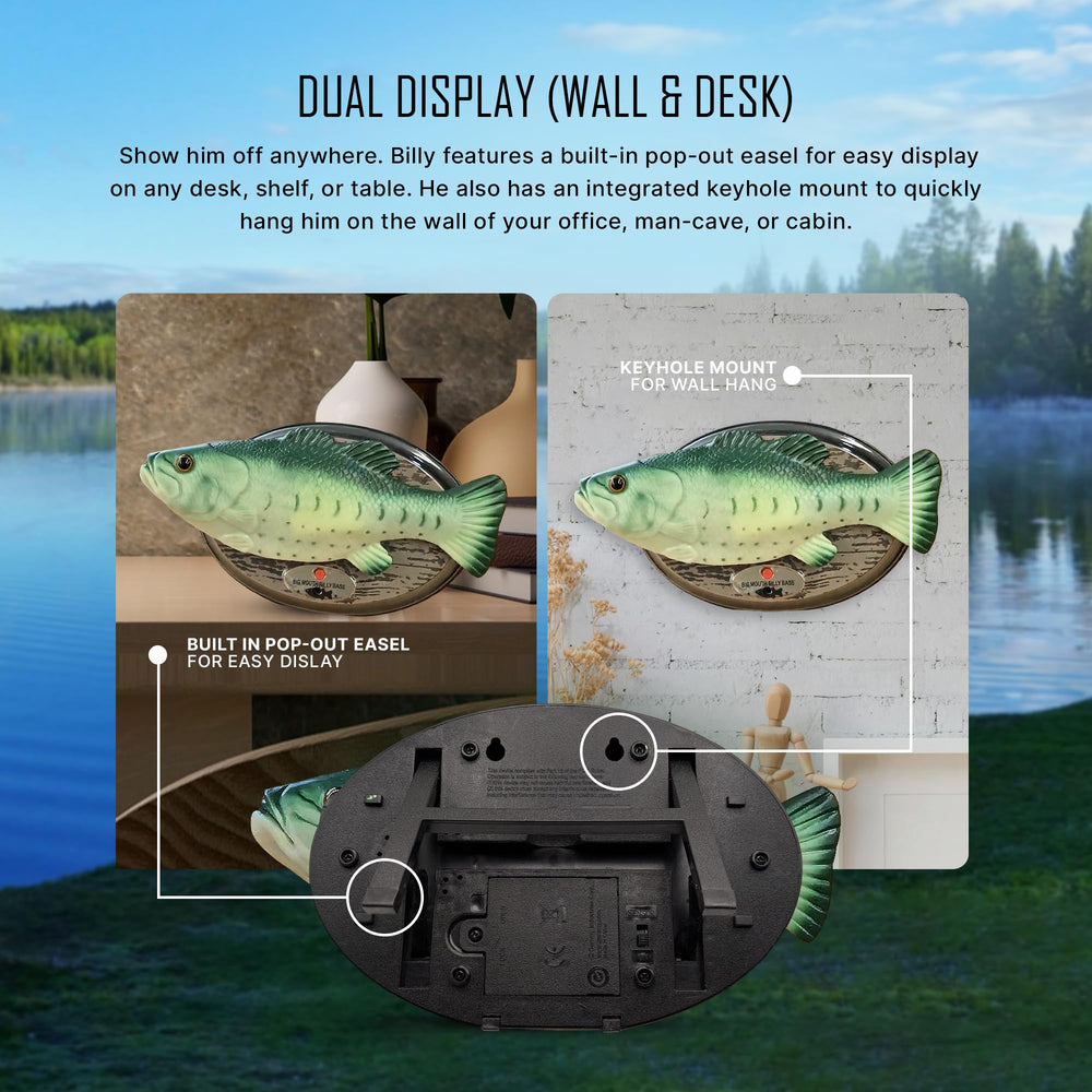 Big Mouth Billy Bass singing action synchronized to two classic songs.