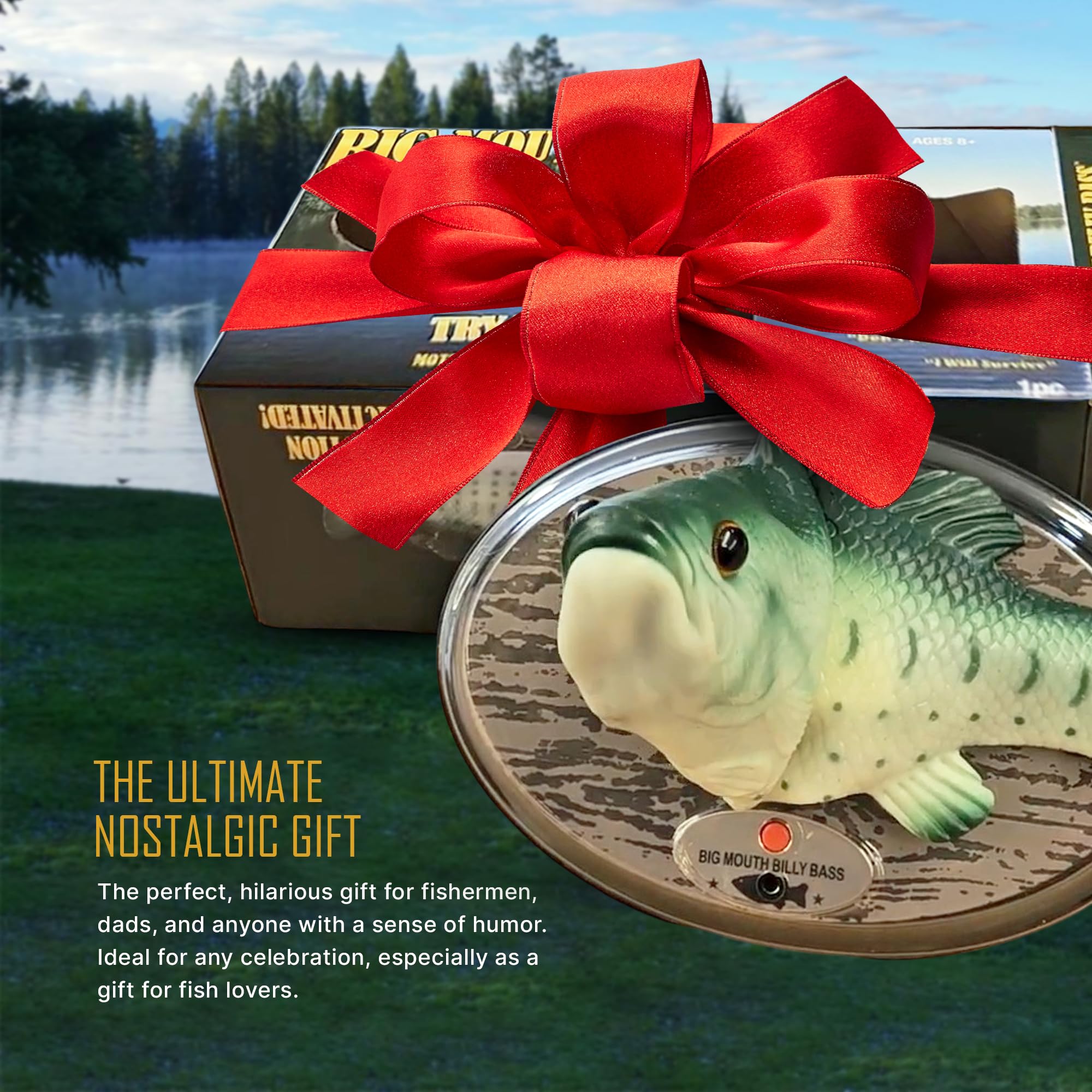 Big Mouth Billy Bass wall-mount option for versatile display.