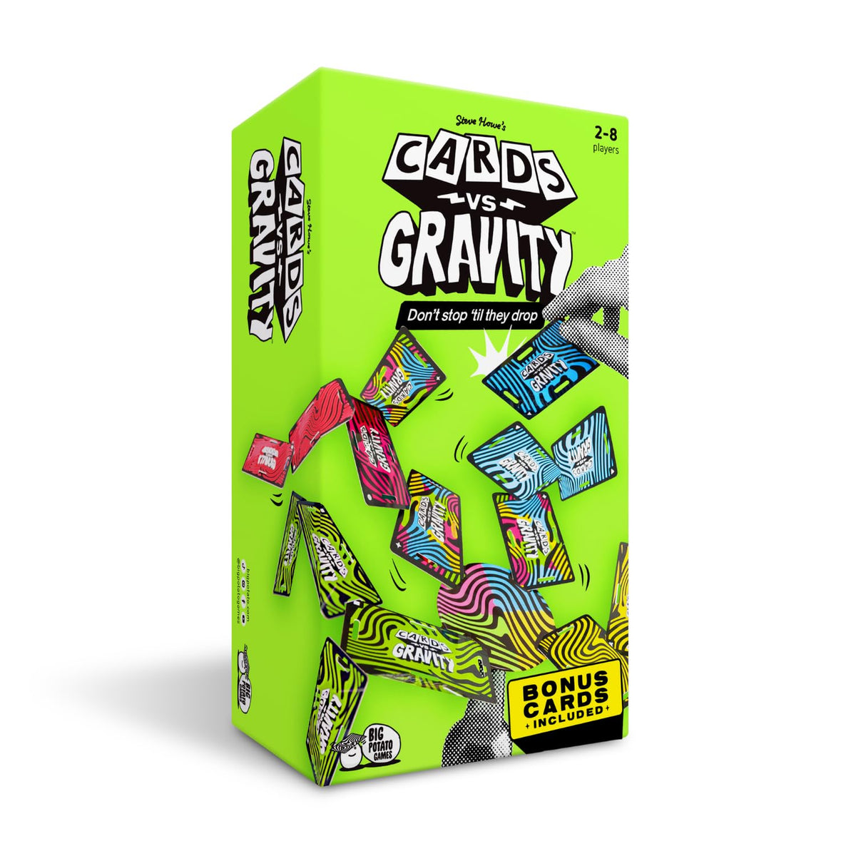 Big Potato Cards vs Gravity Pro topples gracefully during a tense balance challenge