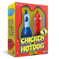 Big Potato Chicken vs Hotdog card flip action for quick family fun.