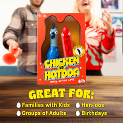 Big Potato Chicken vs Hotdog family game night brings shared laughter.