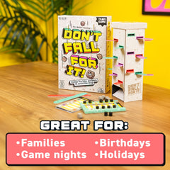 Big Potato Don't Fall for It captures kids and adults in playful competition