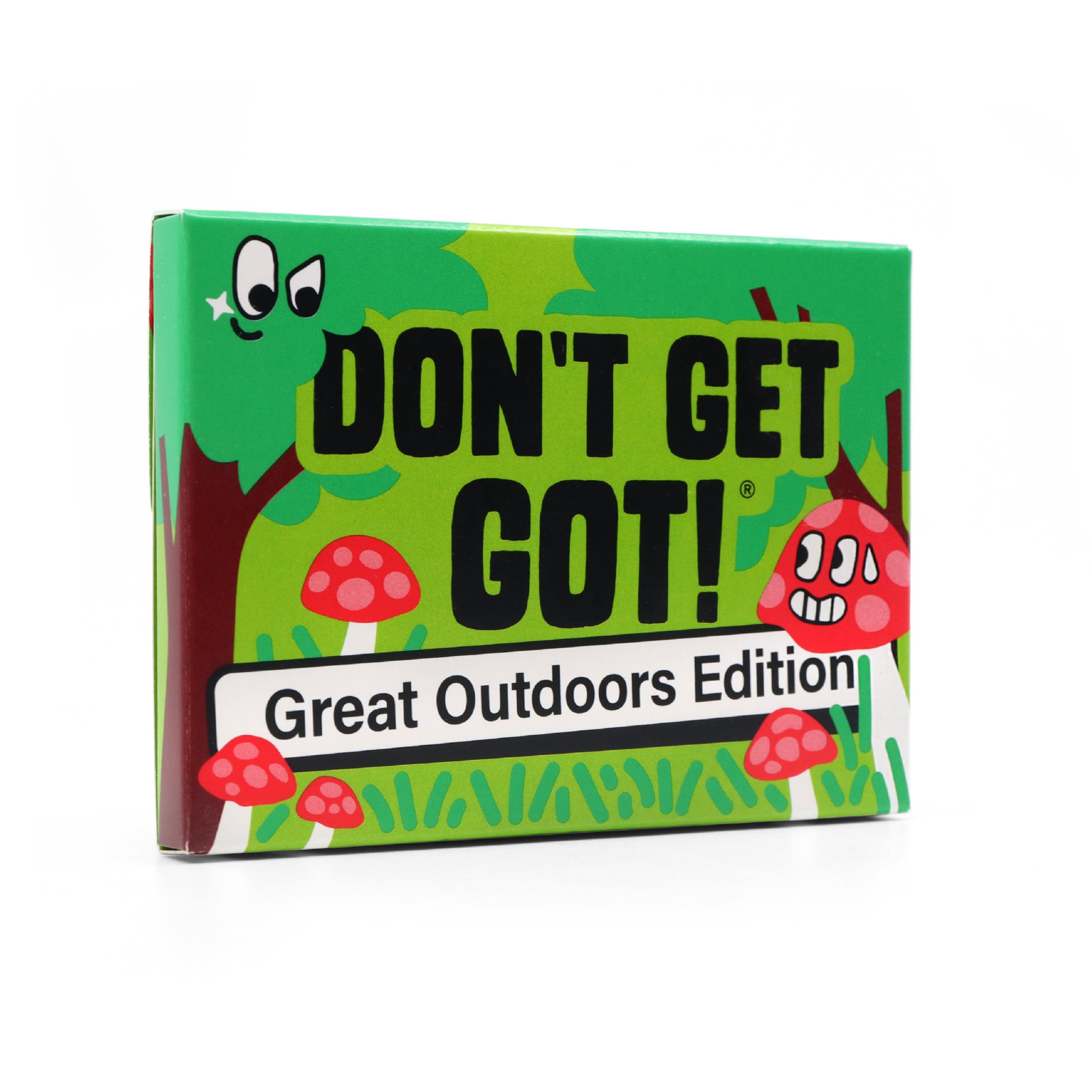 Big Potato Dont Get Got Outdoor Edition mission cards visible during campsite setup.
